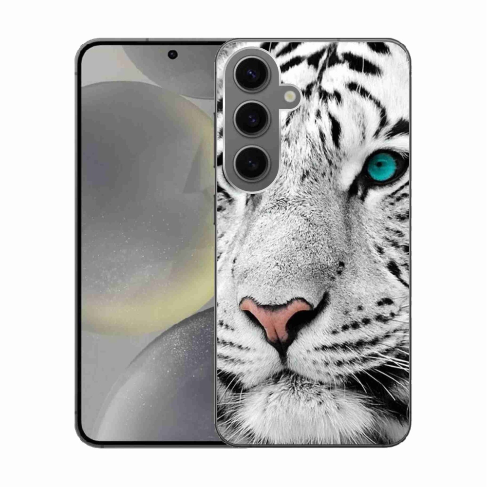 Gél védőhuzat mmCase Samsung Galaxy S24 készülékhez - fehér tigris