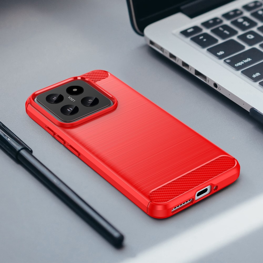 Szénálló zselés tok Xiaomi 14 - piros