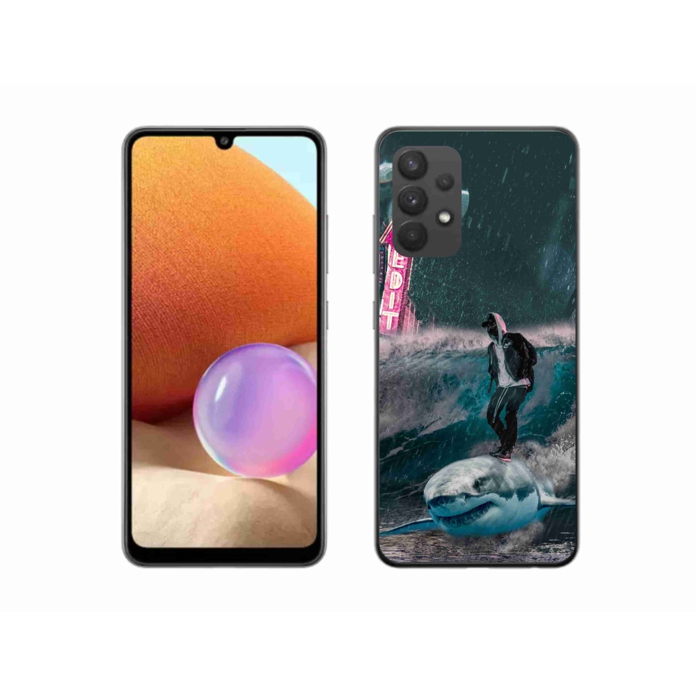 Zselés borítás mmCase Samsung Galaxy A32 4G - cápa