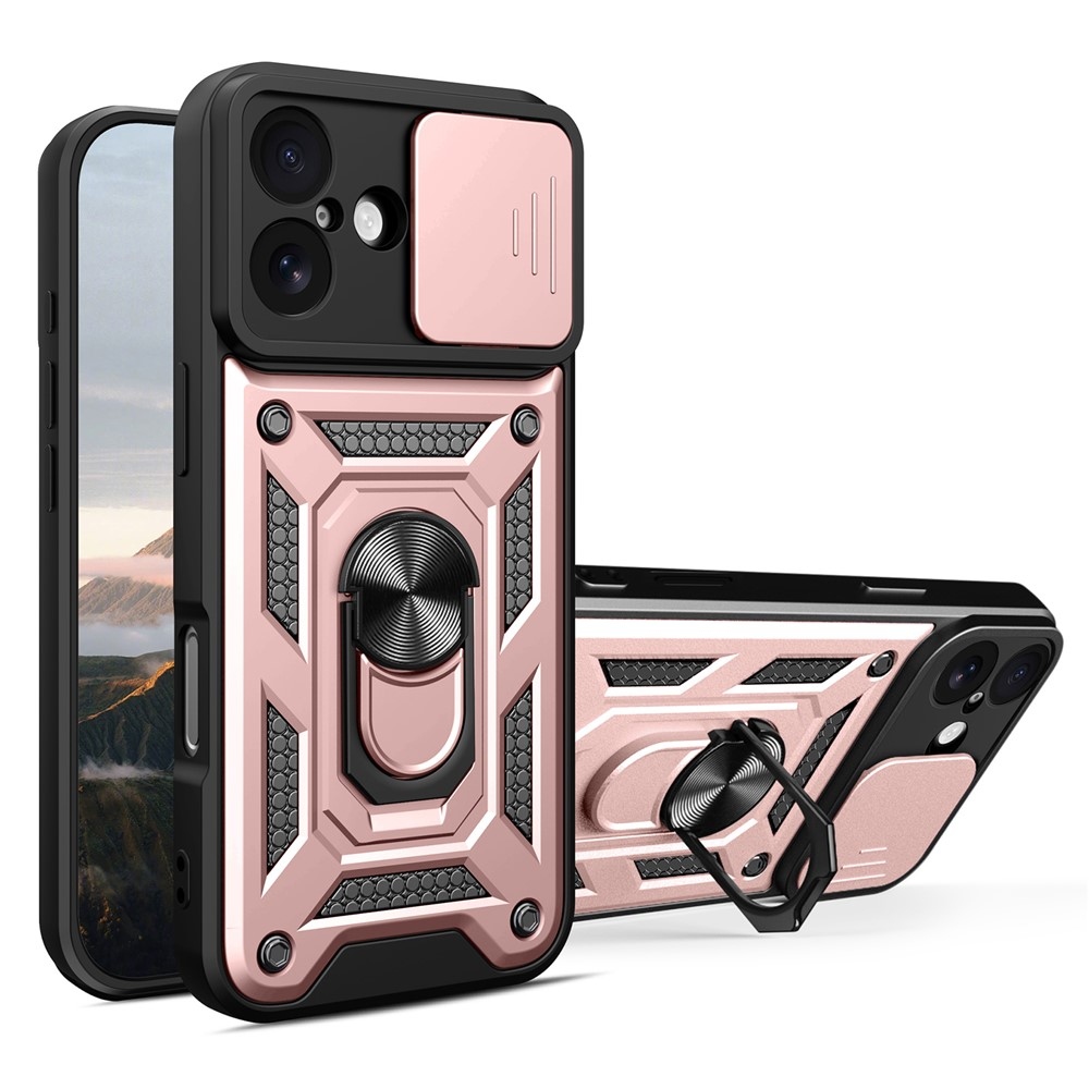 Gyűrűálló borítás iPhone 17 készülékhez - rózsaarany