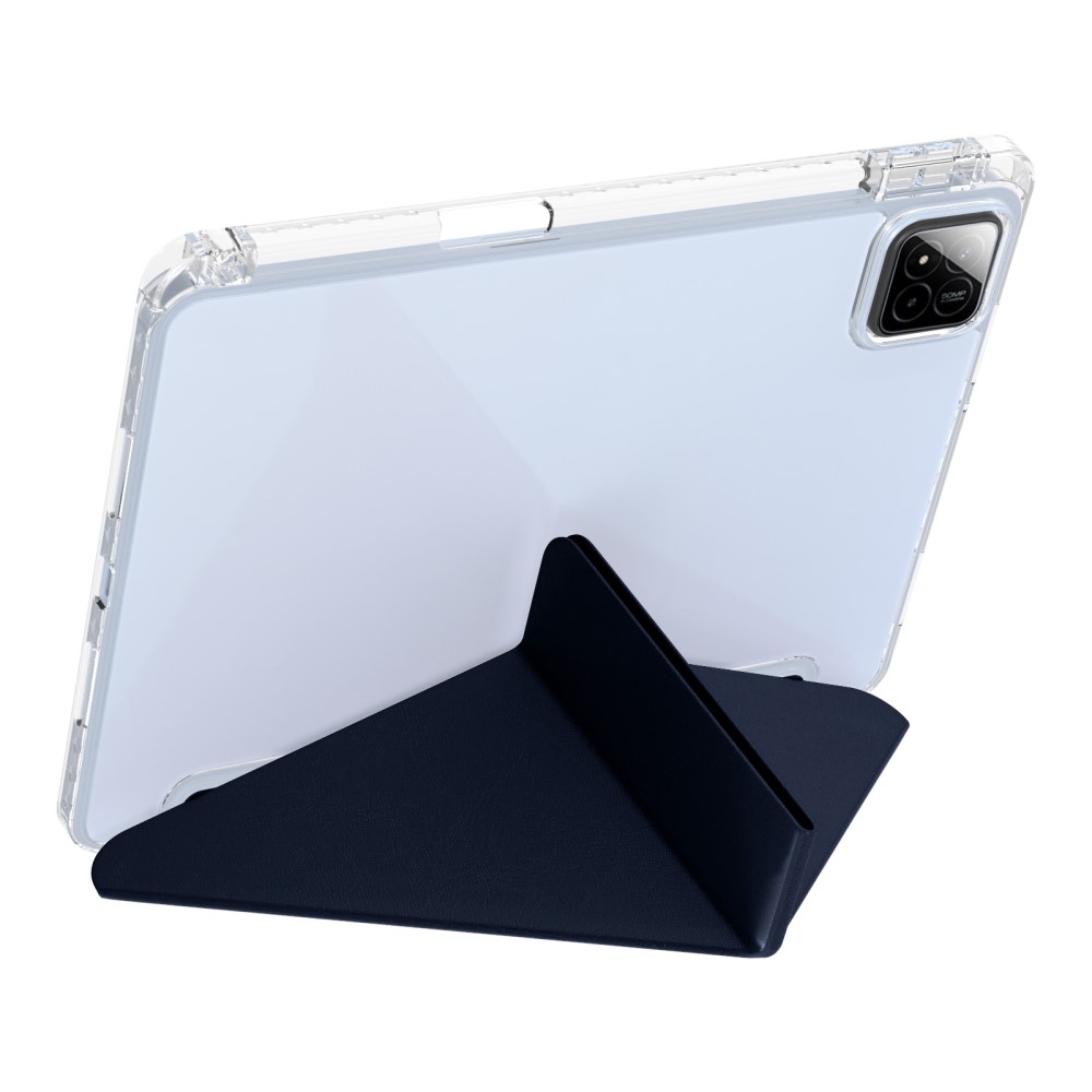 Origami intelligens pozicionáló tok Xiaomi Pad 7/7 Pro táblagéphez - sötétkék
