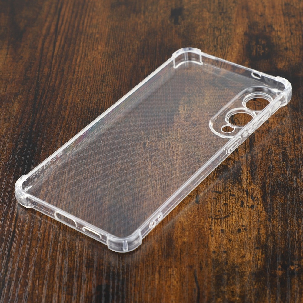 Átlátszó zselés tok megerősített sarkokkal Samsung Galaxy S25 Edge készülékhez