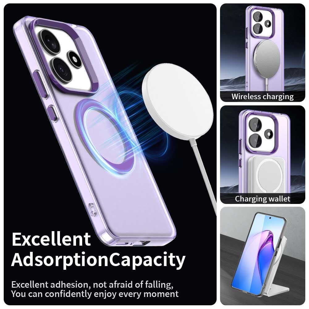 Candy zselés tok MagSafe-val Xiaomi Redmi Note 14 5G - lila