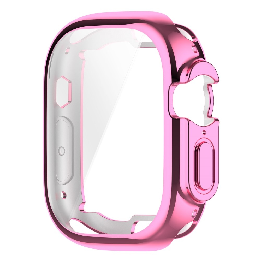 Puha, felpattintható gél védőburkolat Apple Watch Ultra/Ultra 2 49 mm-es órához - rózsaszín