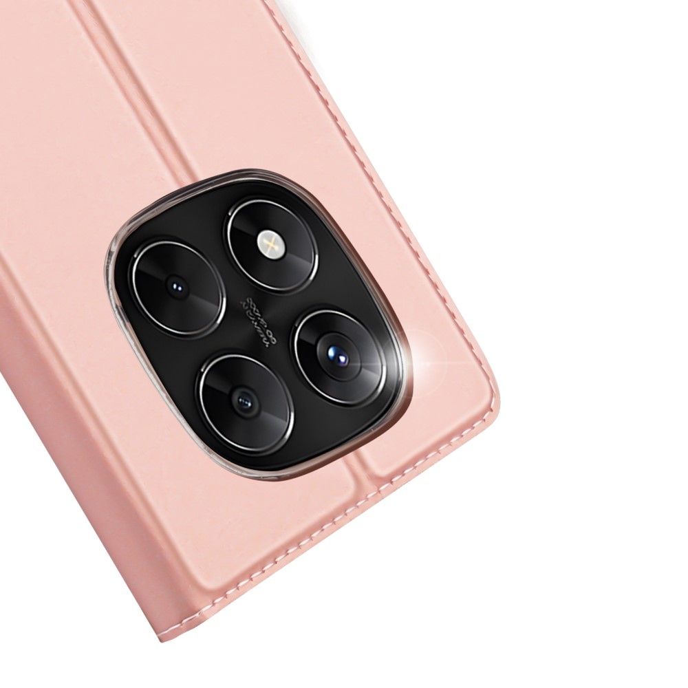DUX könyv tok Xiaomi Redmi Note 14 Pro-hoz - rózsaarany színben