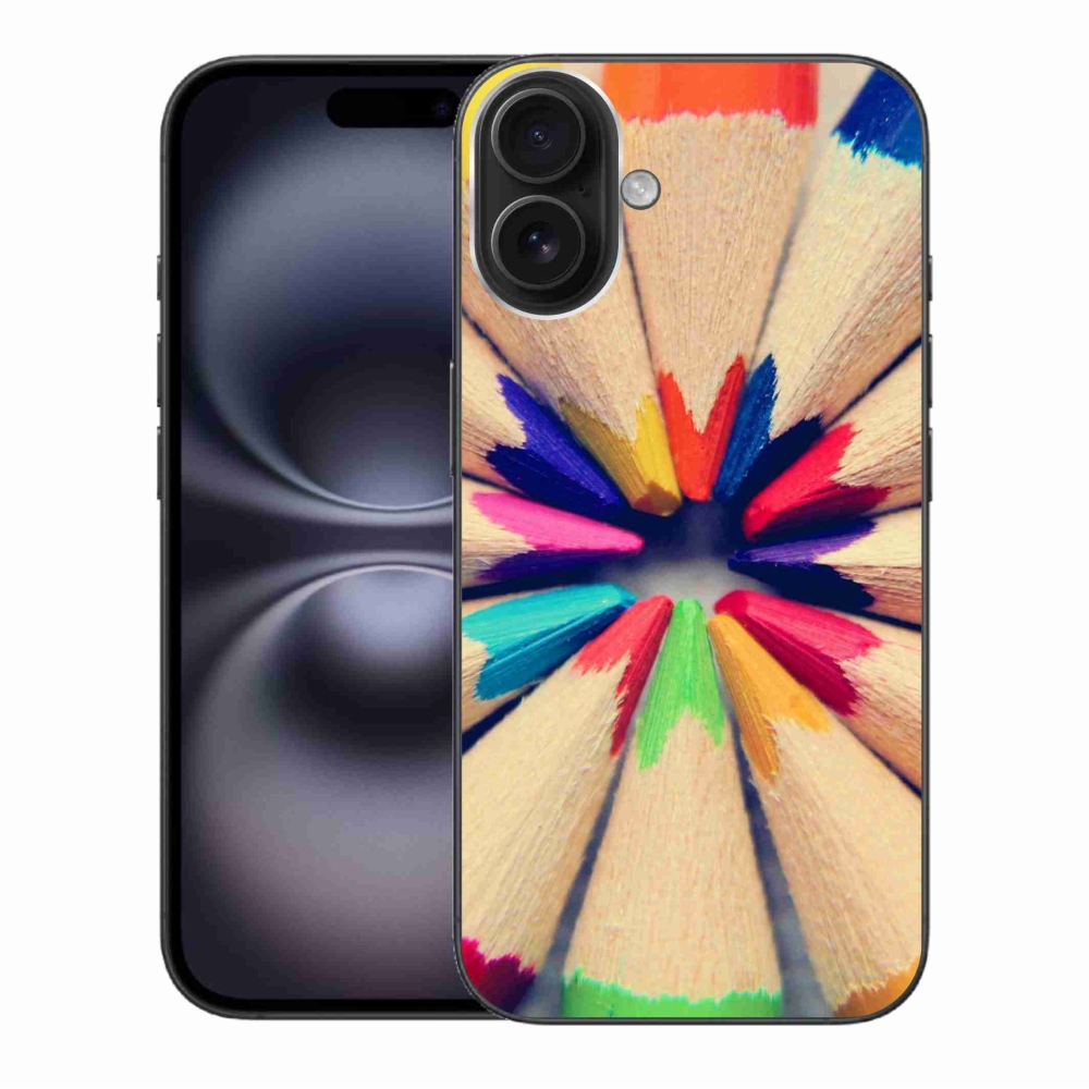 Zselés borítás mmCase iPhone 16 Plus készülékhez - zsírkréták