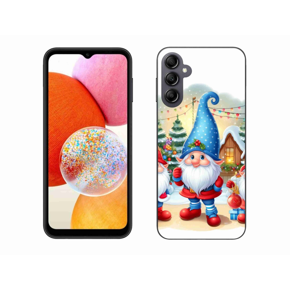 Gél borítás mmCase Samsung Galaxy A14 4G/5G - karácsonyi manókhoz