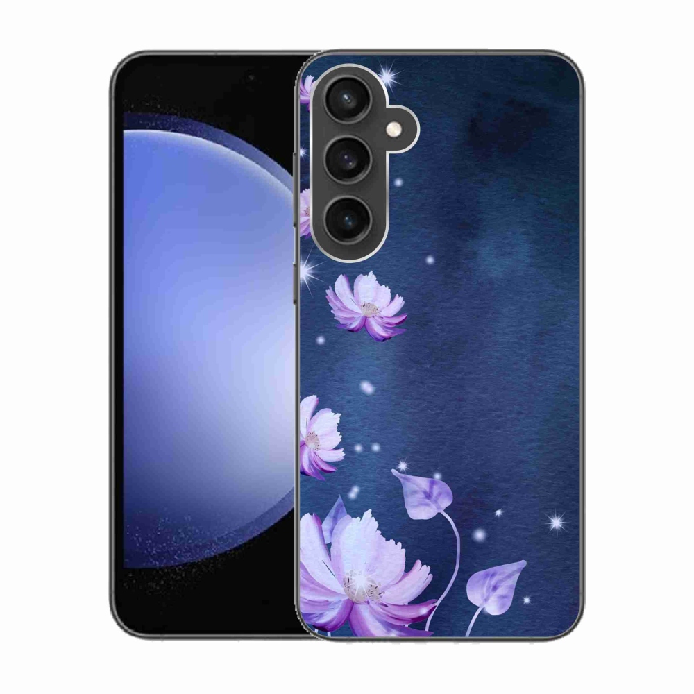 Gél tok mmCase Samsung Galaxy S23 FE készülékhez - hulló virágok