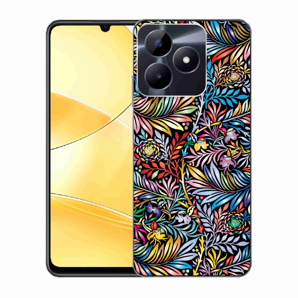 Zselés tok mmCase a Realme C51/C53 készülékhez - Virágok 5