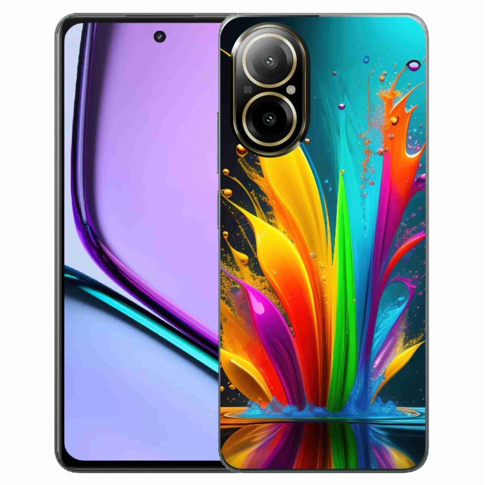 Gél védőburkolat mmCase a Realme C67 készülékhez - absztrakt motívum 1