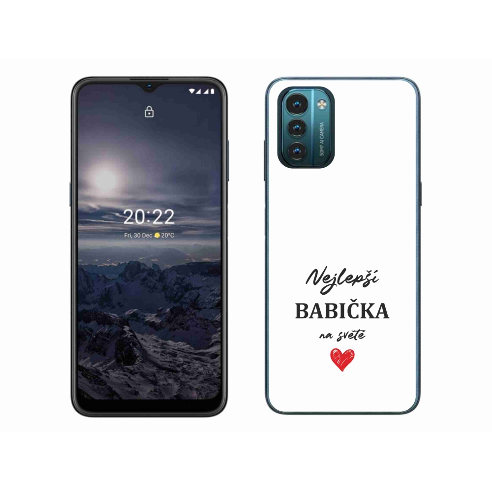 Gél borítás mmCase a Nokia G11/G21 készülékhez - Best Grandma 1 fehér háttér