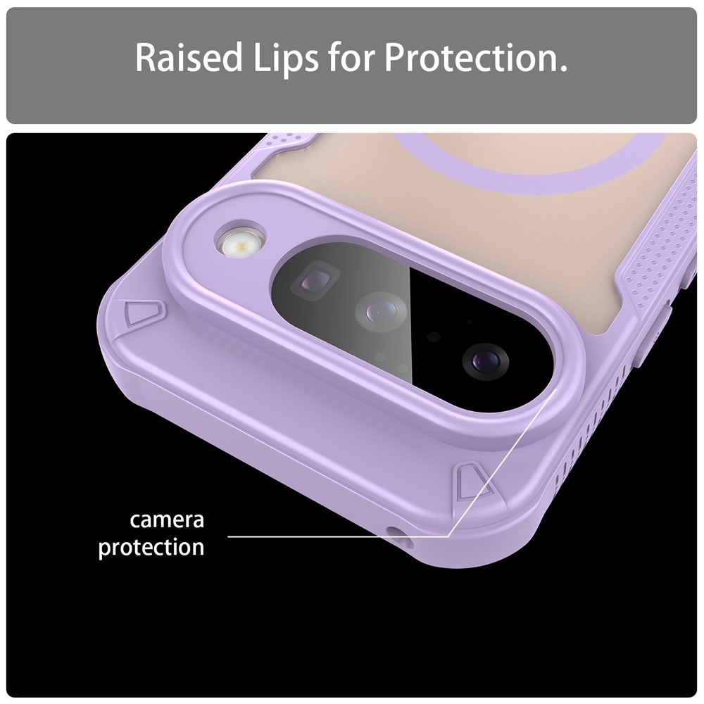 Froste tartós védőburkolat MagSafe-val a Google Pixel 10-re - lila