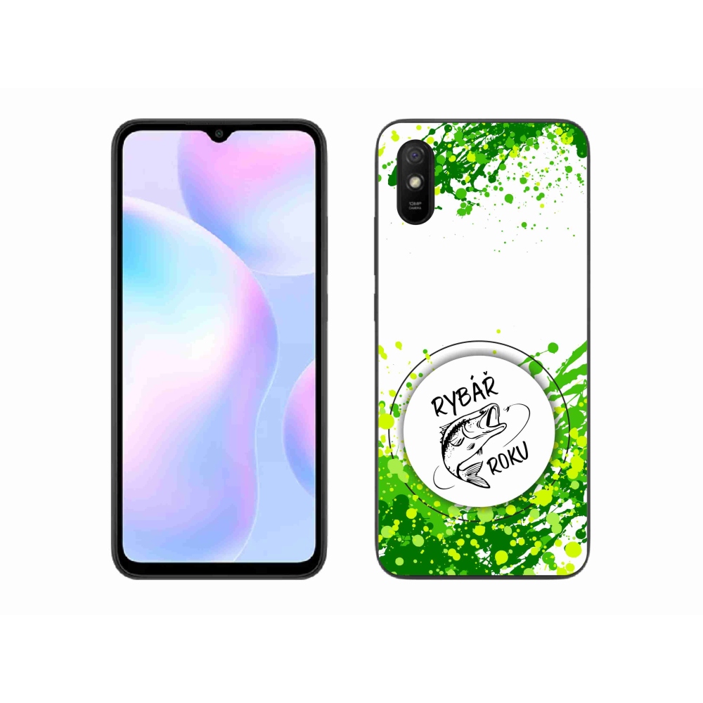 Gél borító mmCase a Xiaomi Redmi 9AT - halász az év fehér háttérrel