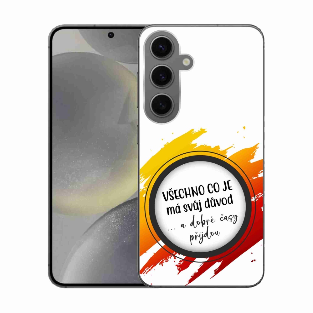 Gél borítás mmCase Samsung Galaxy S24 - idézet 3 fehér háttér