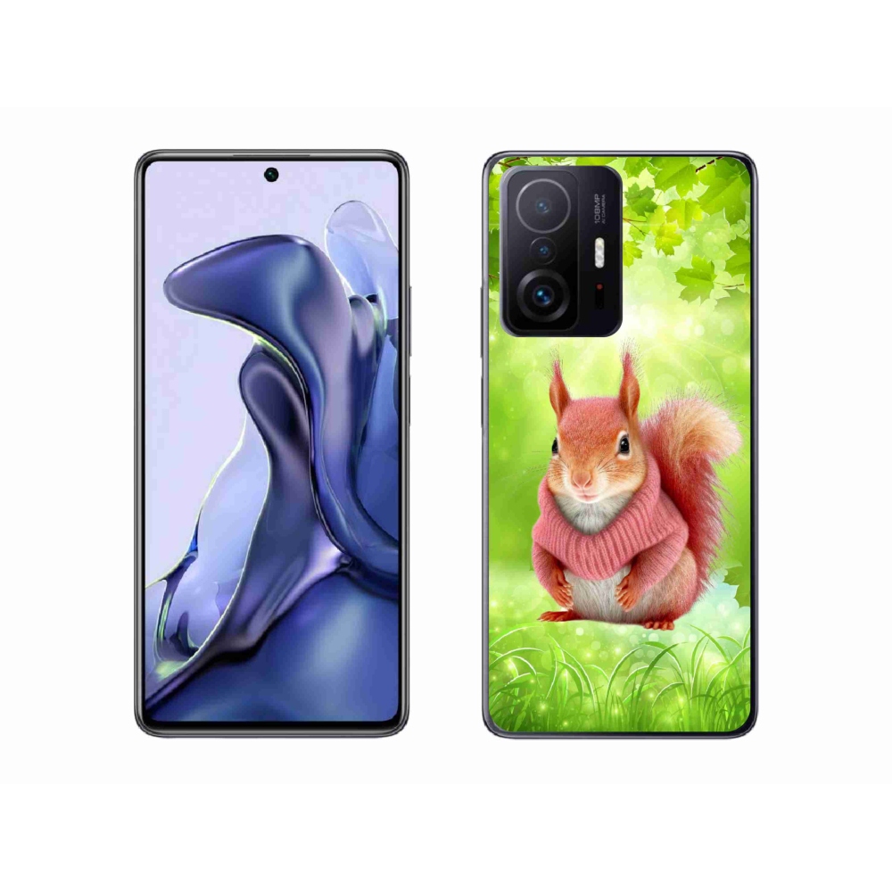 Gél borítás mmCase a Xiaomi 11T-hez - mókus pulóverben