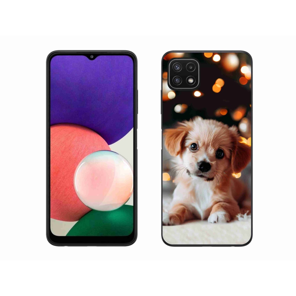 Zselés borítás mmCase Samsung Galaxy A22 5G - kölyökkutyakékhez