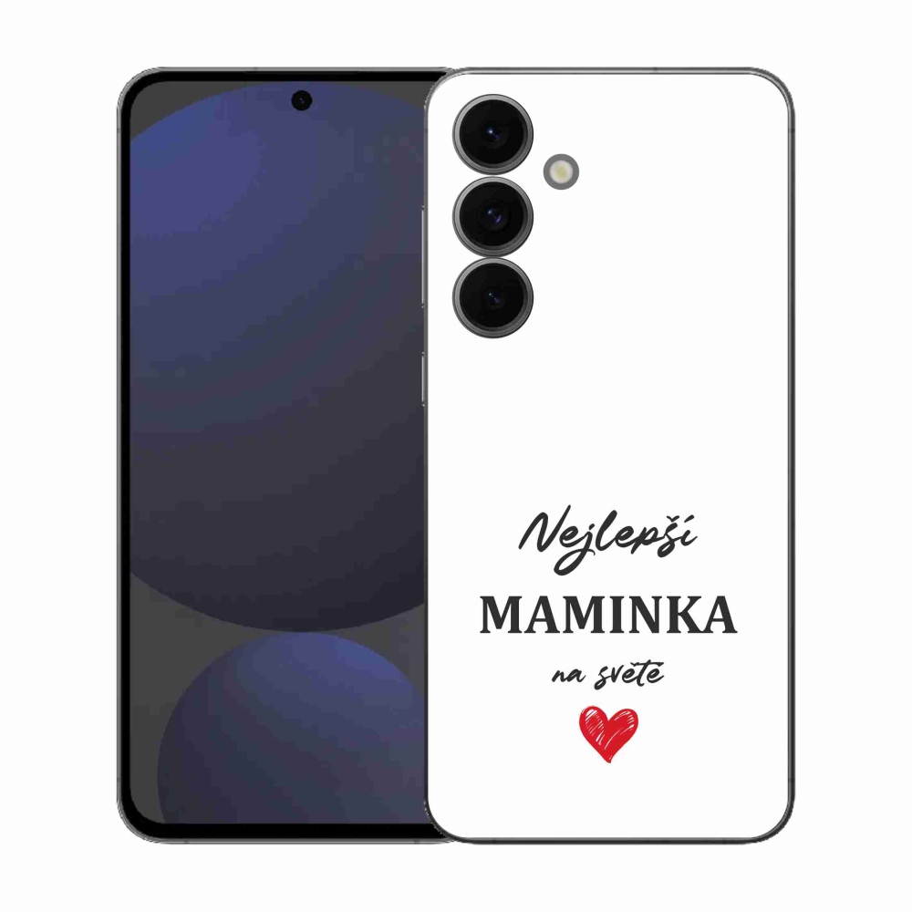 Gél borító mmCase Samsung Galaxy S25 FE - legjobb anya 1 fehér háttér