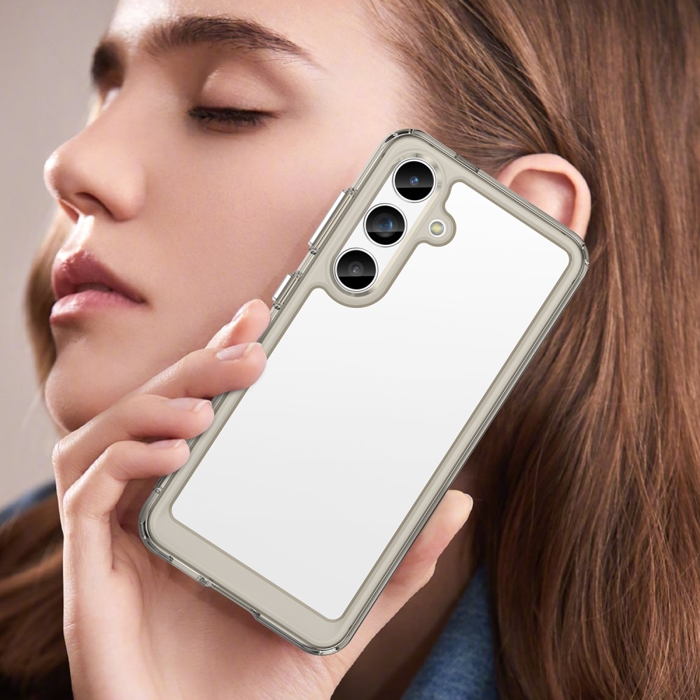 Gél tok fix hátlappal Samsung Galaxy S24 készülékhez - szürke