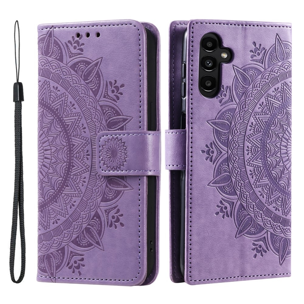 Mandala könyvtáska Samsung Galaxy A26 5G - lila