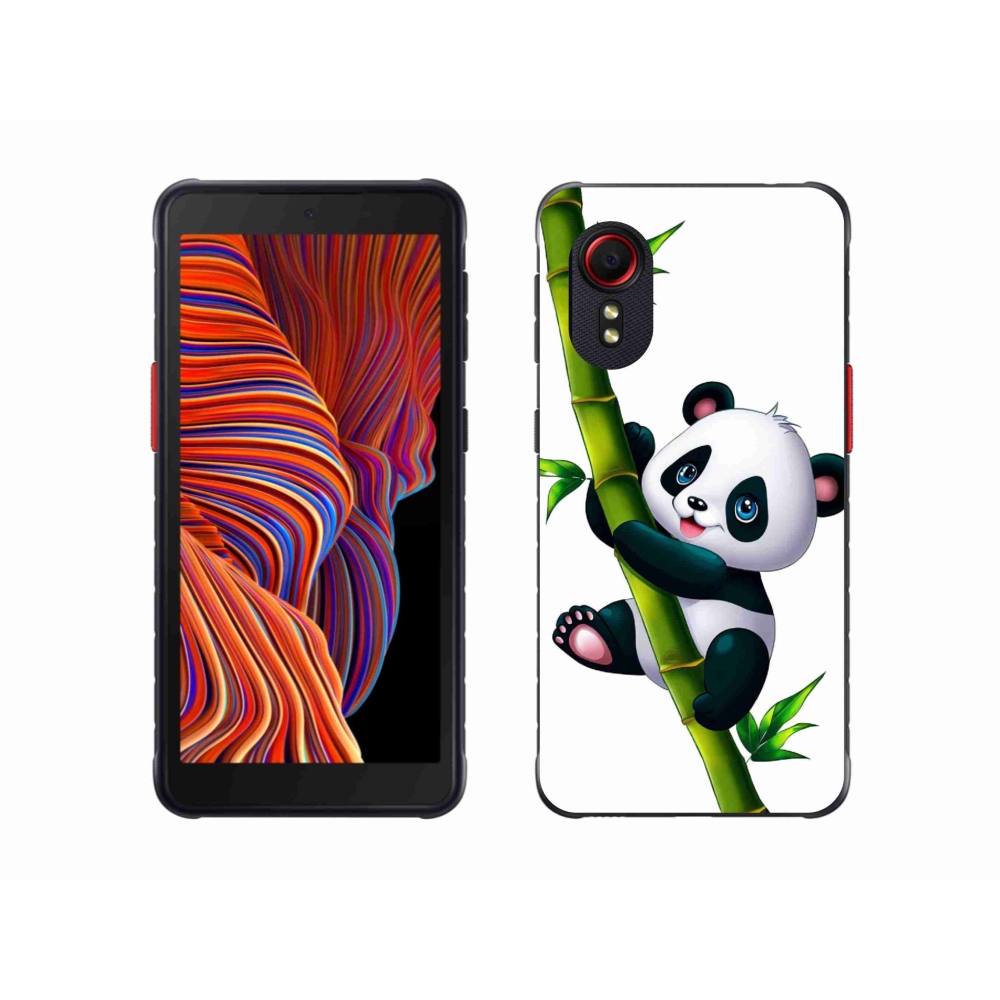 Gél borítás mmCase Samsung Galaxy Xcover 5 készülékhez - panda a bambuszon