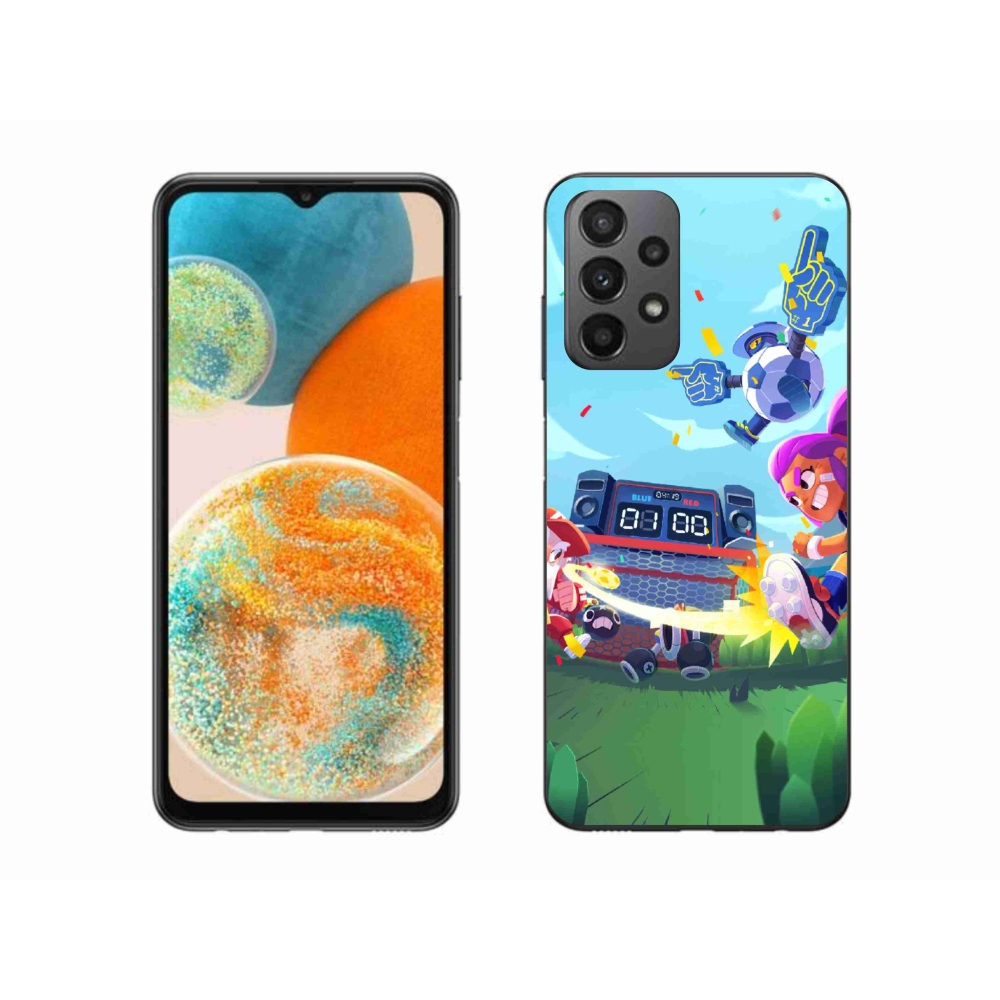 Gél borítás mmCase Samsung Galaxy A23 4G/5G - verekedés csillagok 1
