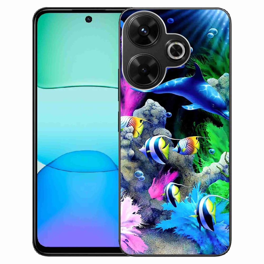 Gél tok mmCase a Xiaomi Redmi 13 4G/Poco M6 4G számára - tengeri világ