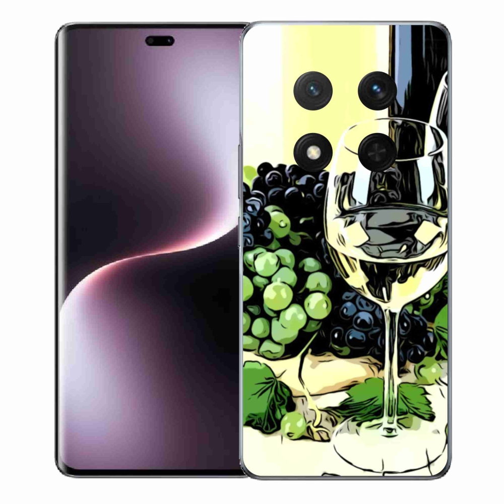 Gél borítás mmCase a Honor Magic 7 Lite 5G számára - pohár bor