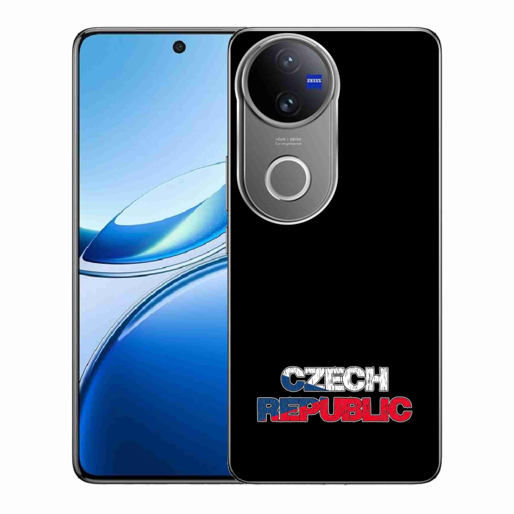 Gél borító mmCase a Vivo V50 5G készülékhez - Csehország fekete háttér