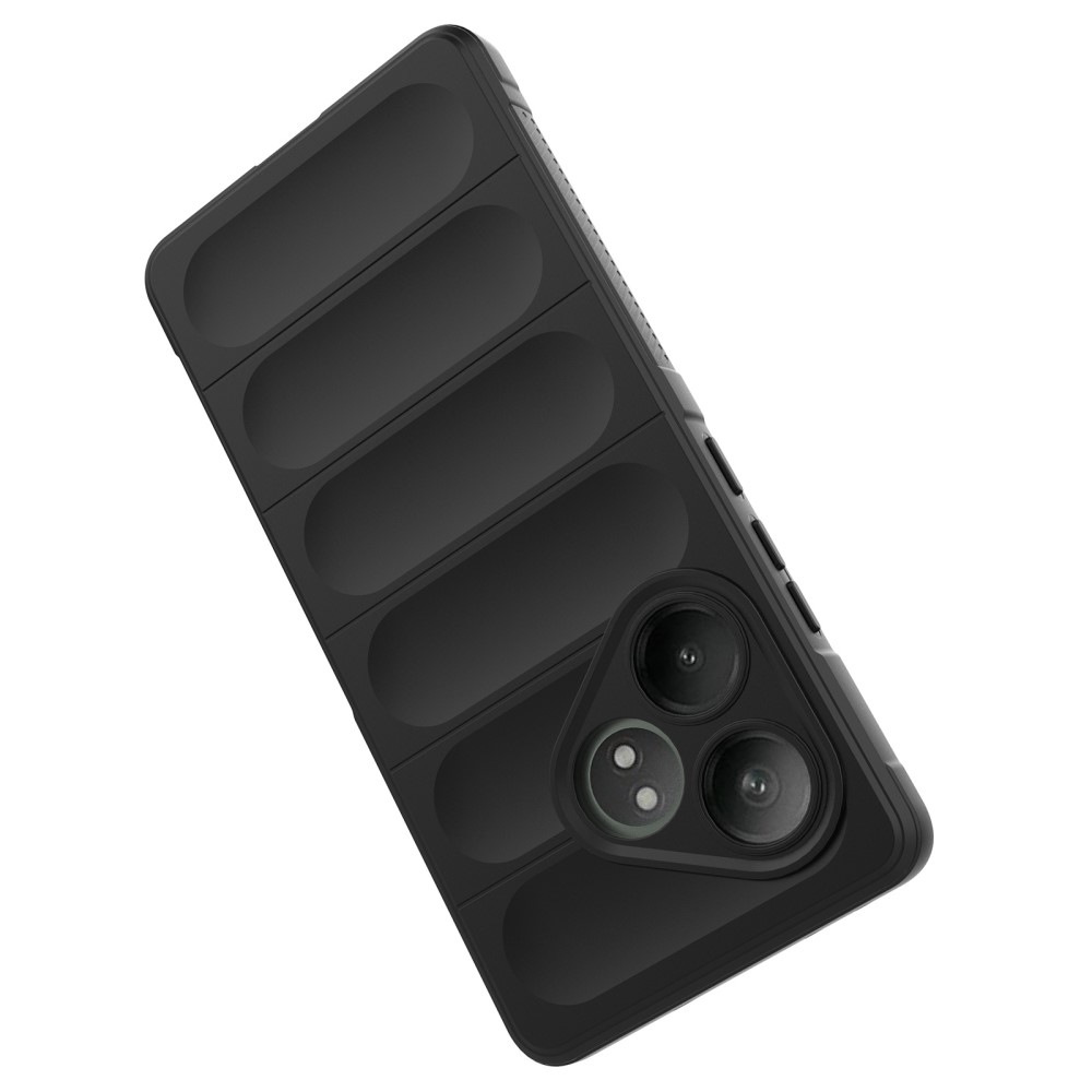 Rugg tartós zselés tok a Realme GT 6 5G/ GT 6T 5G számára - fekete