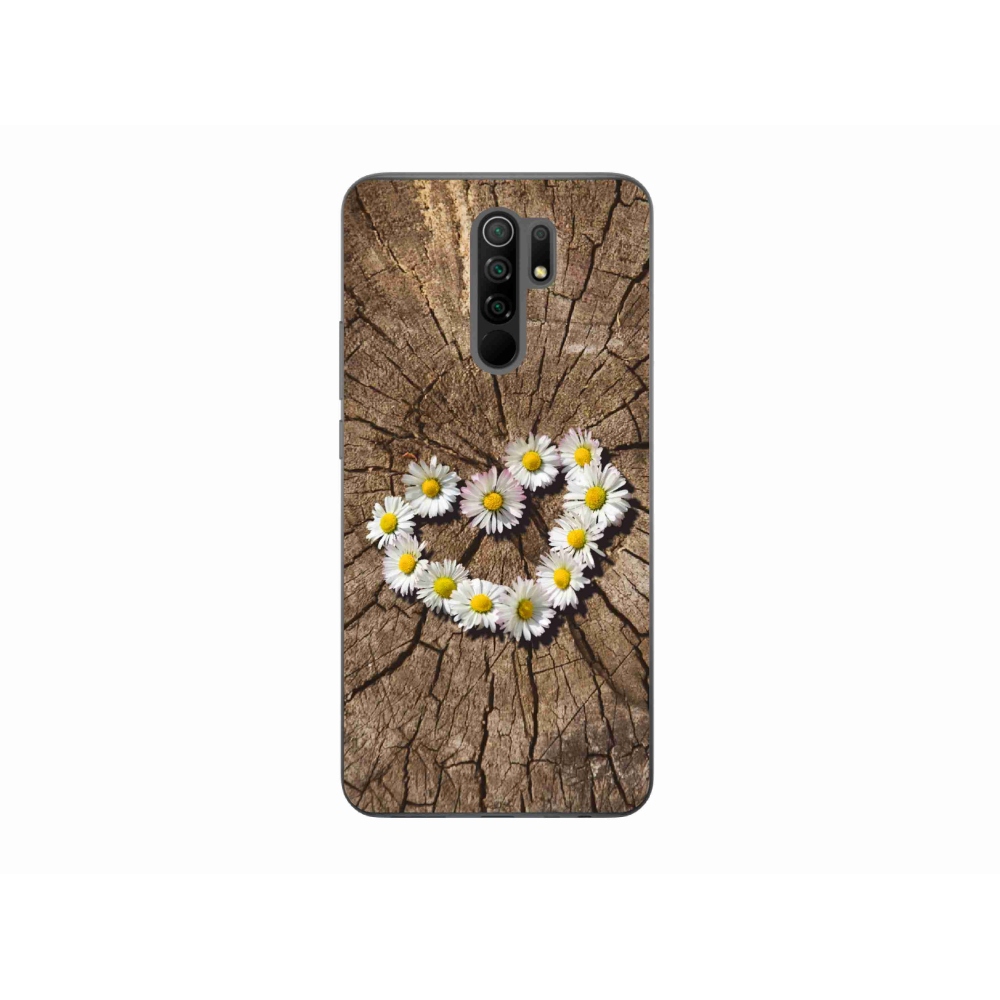 Gél borítás mmCase a Xiaomi Redmi 9-hez - százszorszépek szíve
