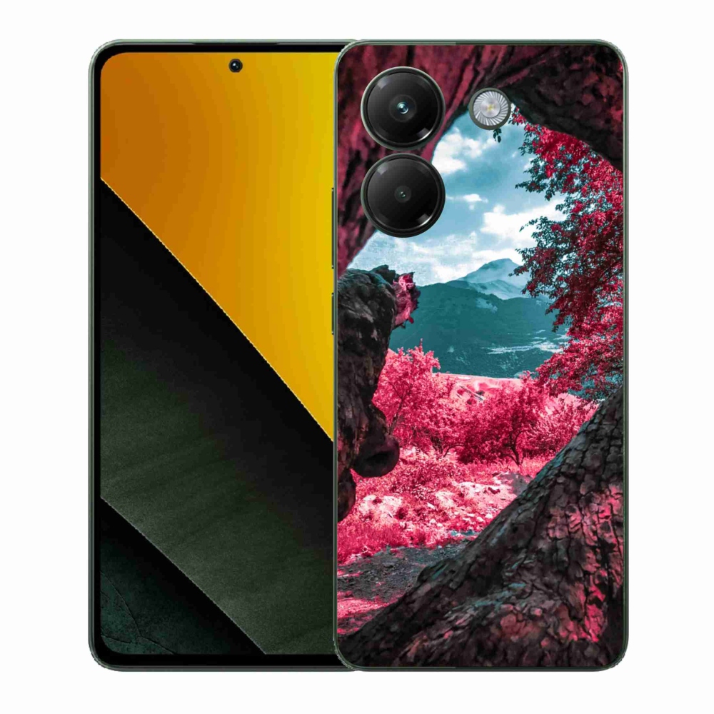 Gél borítás mmCase a Xiaomi Poco M7 Pro 5G-hez - hegyi kilátás