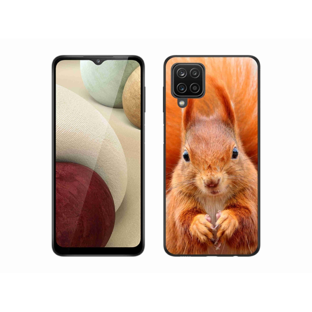 Zselés borítás mmCase Samsung Galaxy A12 készülékhez - mókus