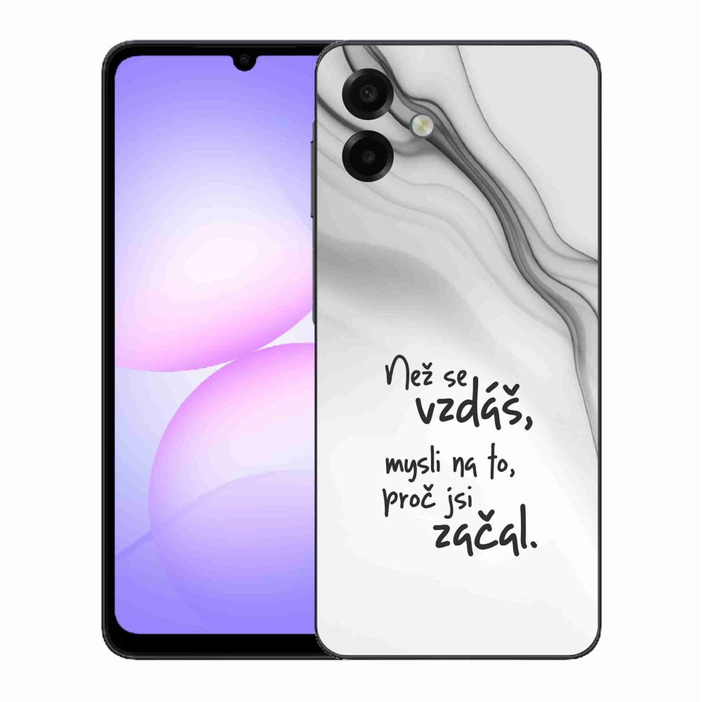 Gél borítás mmCase Samsung Galaxy A07 4G - idézet 2 fehér háttér