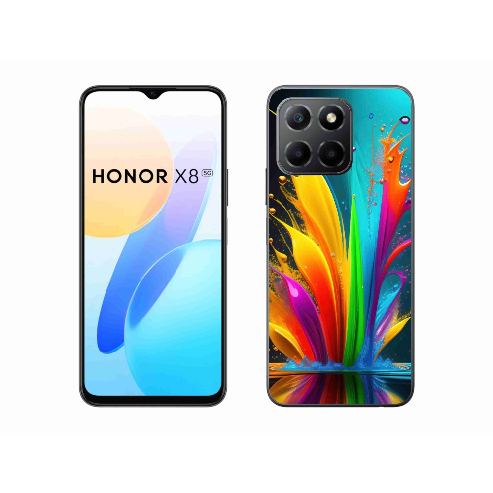 Zselés borítás mmCase a Honor X8 5G számára - absztrakt motívum 1