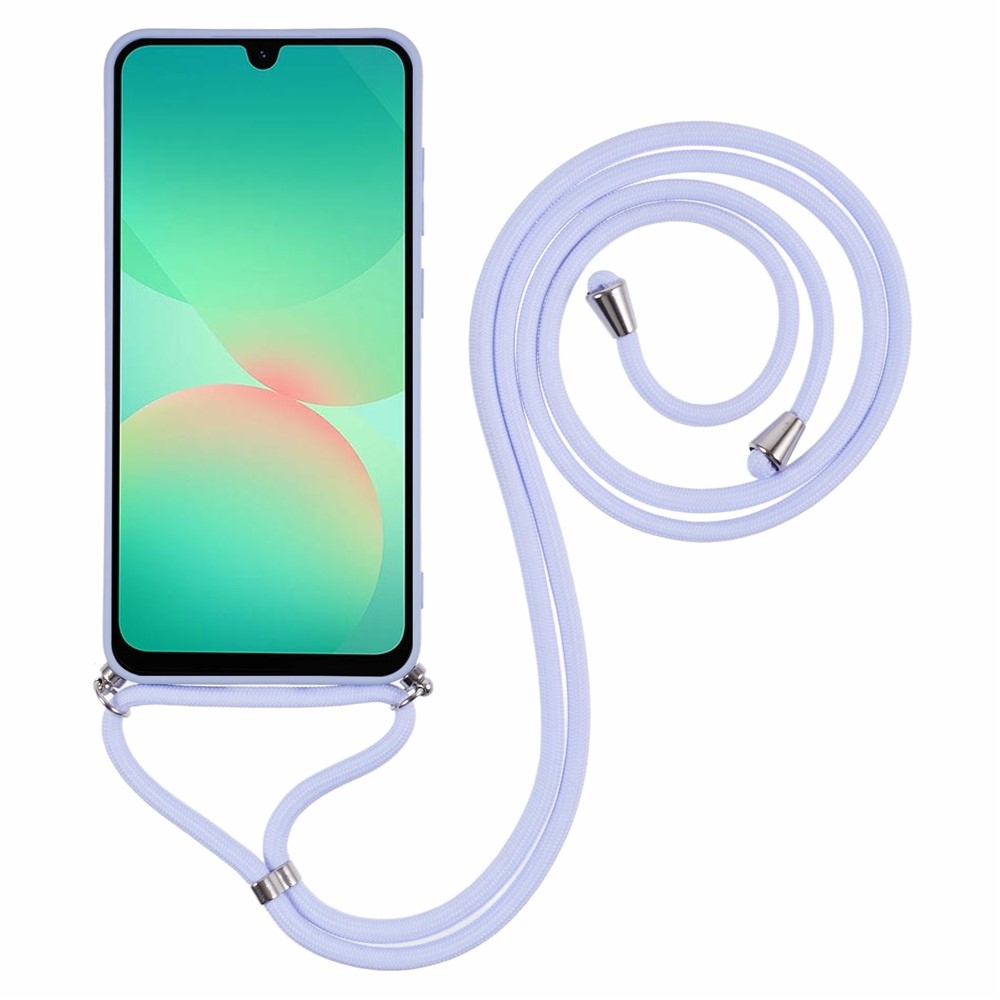 Bélelt zselés tok húzózsinórral Samsung Galaxy A17 5G - világos lila