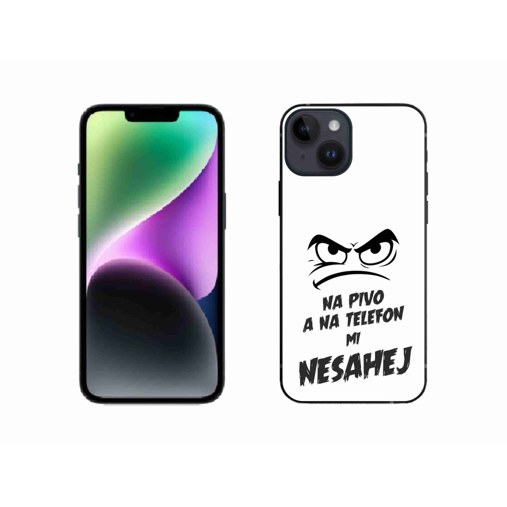 Gél borítás mmCase iPhone 14 készülékhez - sör motívum 2 fehér háttér