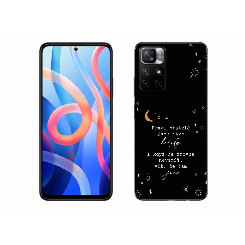 Gél borítás mmCase a Xiaomi Redmi Note 11S 5G - Idézet 6 fekete háttérrel