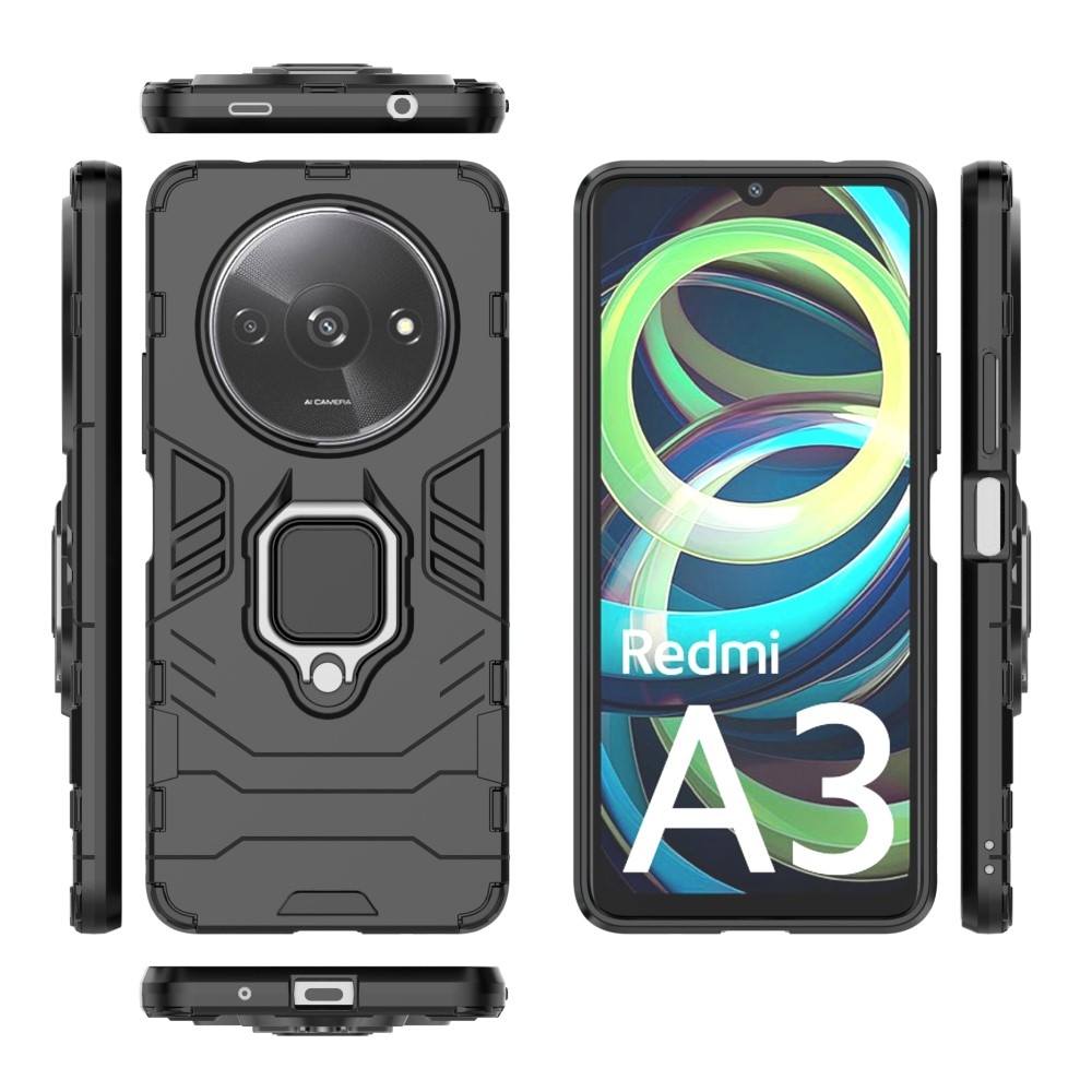 Guardy tartós borító Xiaomi Redmi A3-hoz - fekete