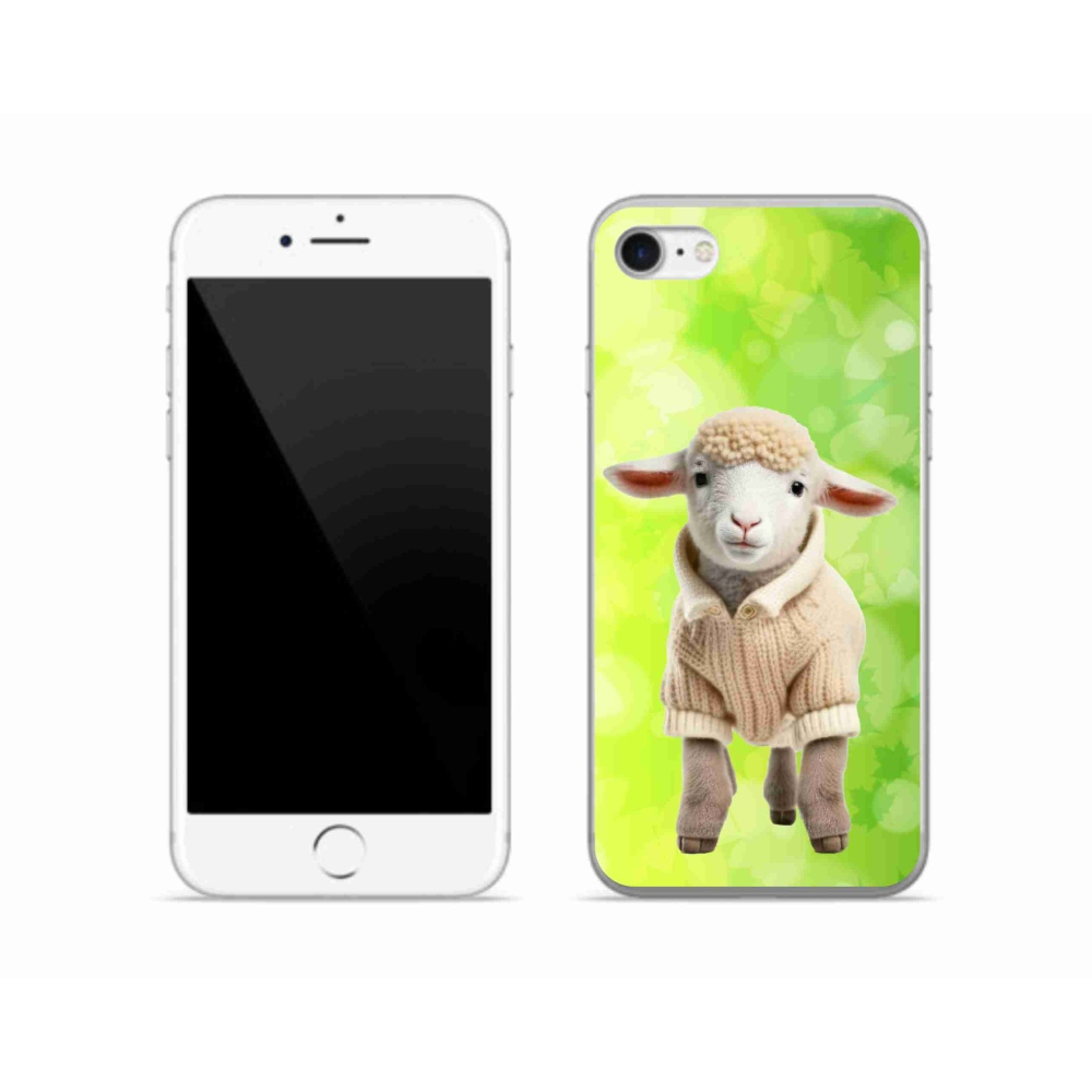 Zselés borítás mmCase iPhone SE (2020) - bárány pulóverben