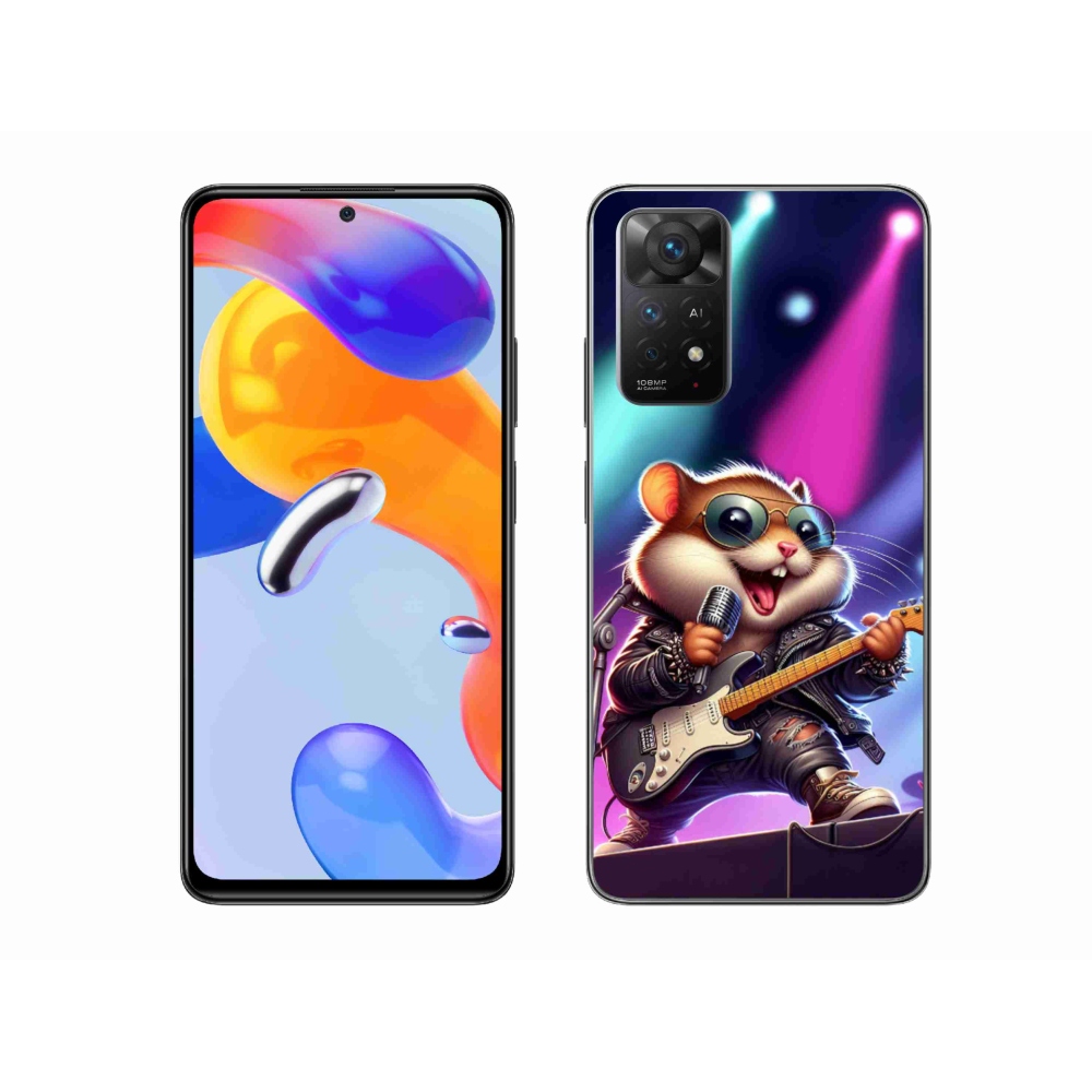 Gél borítás mmCase a Xiaomi Redmi Note 11 Pro 4G/5G-hez - hörcsög hintalóval
