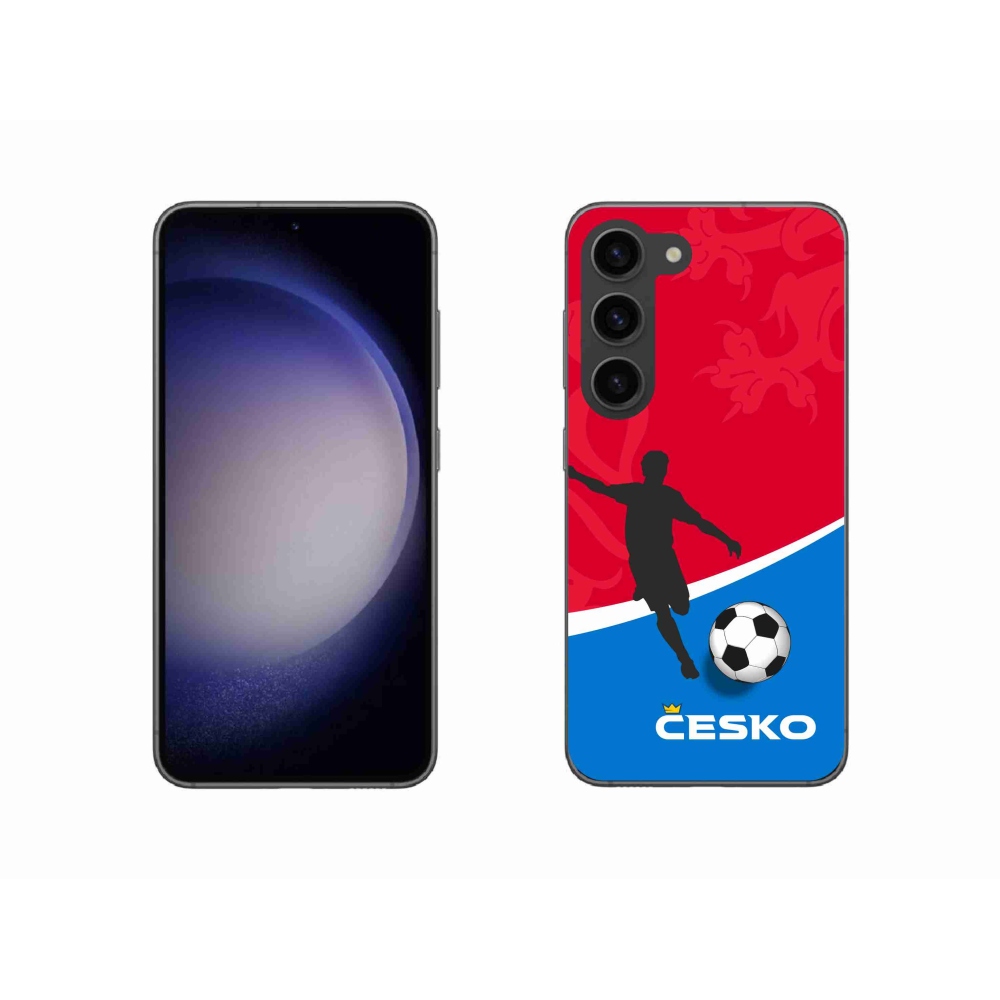Gél borítás mmCase Samsung Galaxy S23 5G - foci Csehország