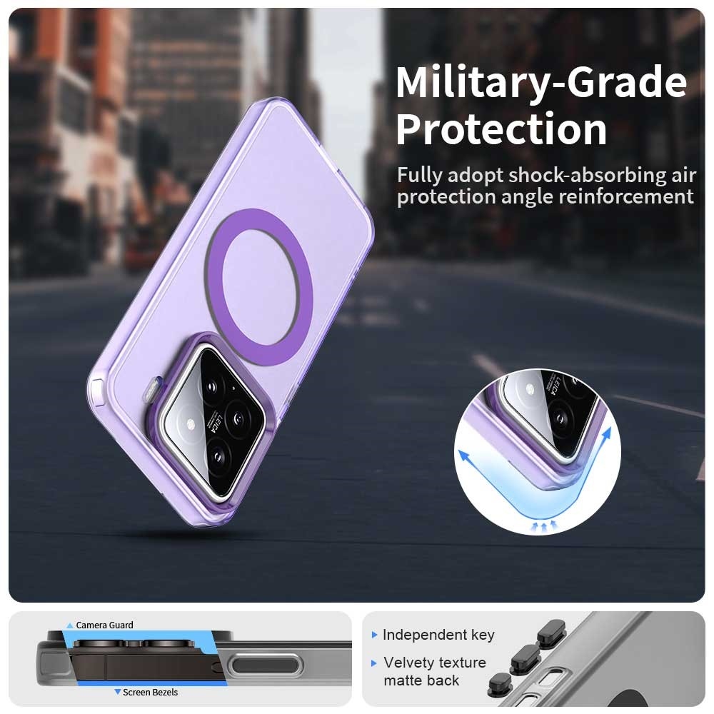 Candy zselés tok MagSafe-val Xiaomi 15 Pro - lila