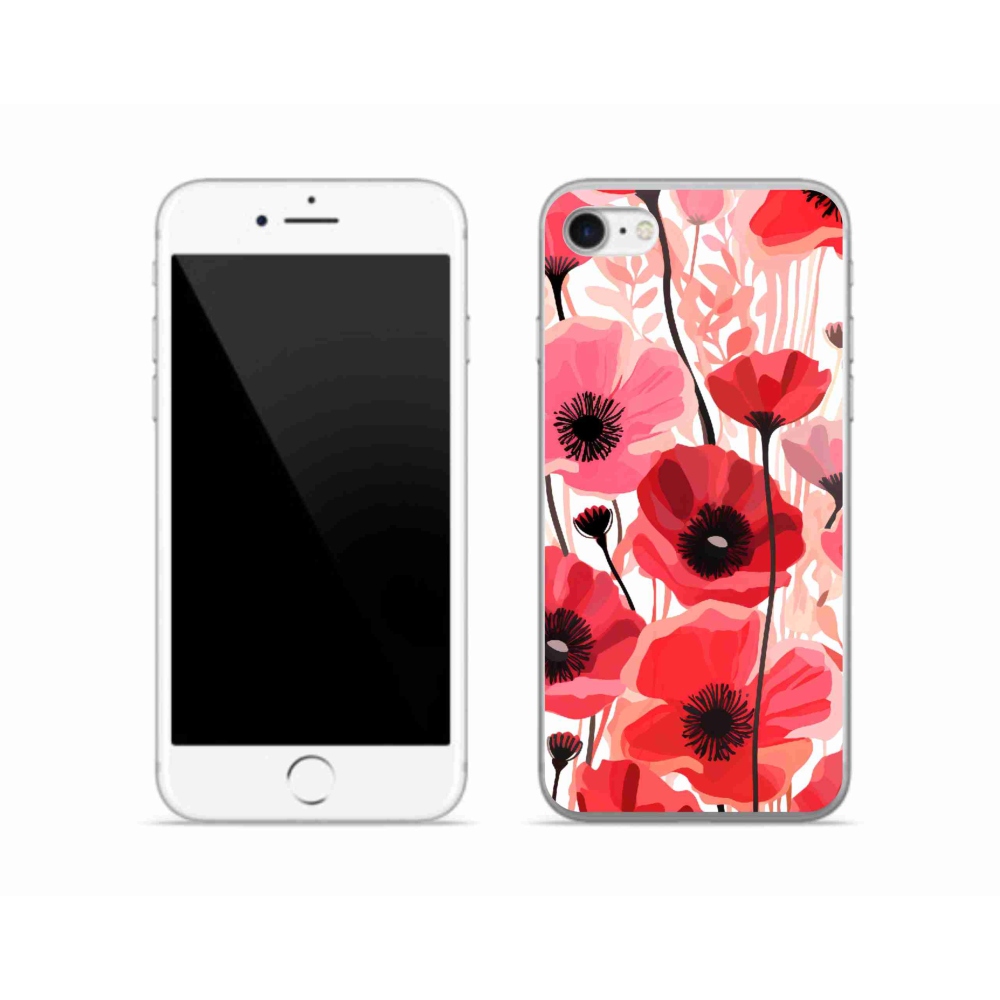 Zselés borítás mmCase iPhone SE (2020) - mákos 1