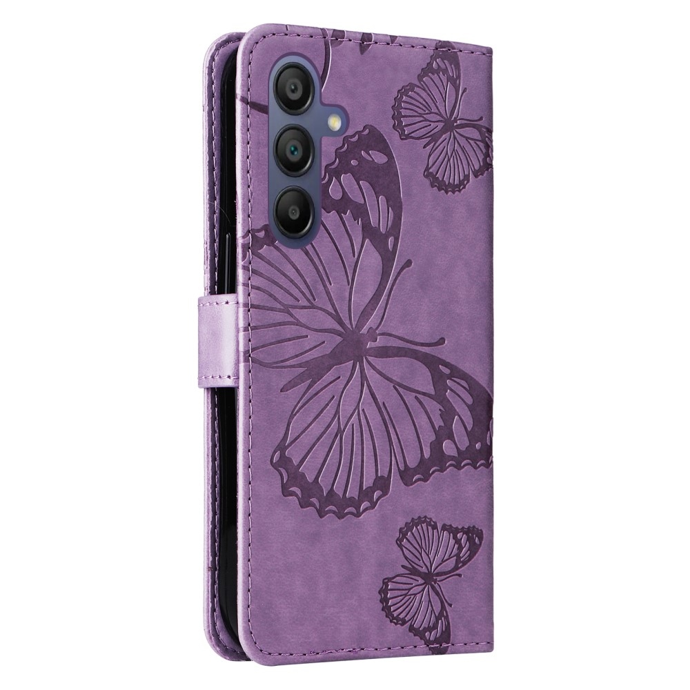 Nagy pillangó könyv tok Samsung Galaxy A16 4G/5G/A26 5G - lila