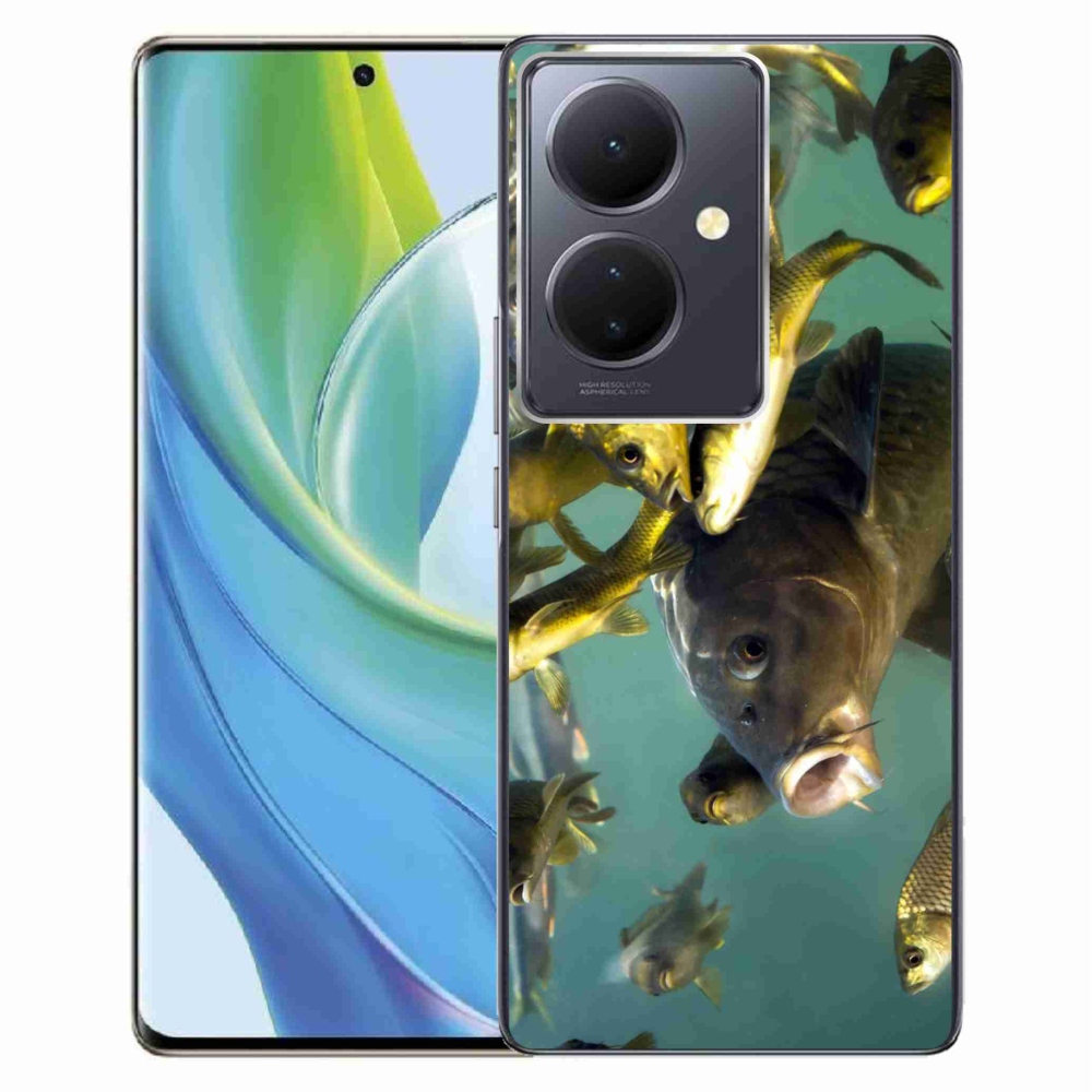 Gél tok mmCase a Vivo V29 Lite 5G számára - halak iskolája