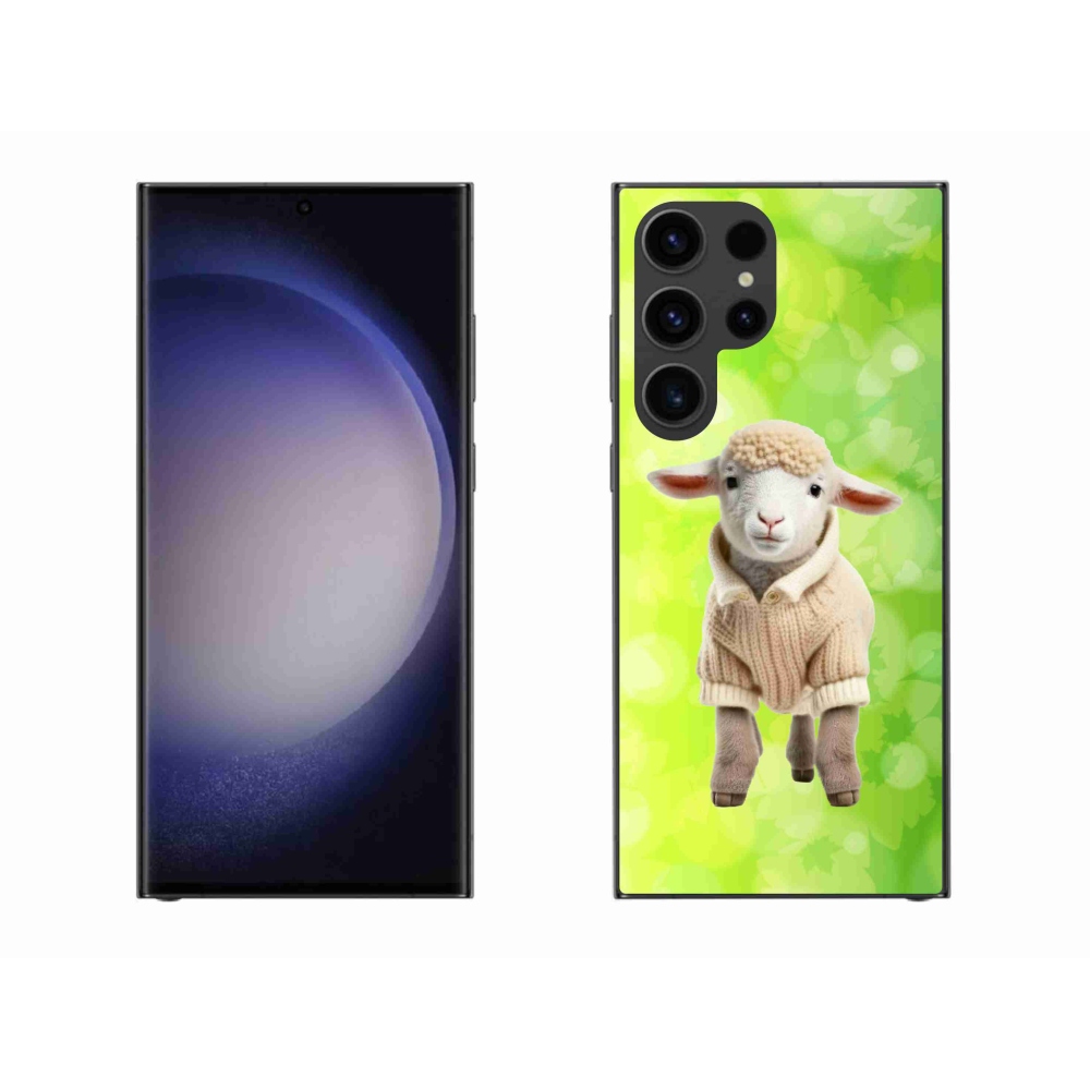 Zselés borítás mmCase Samsung Galaxy S23 Ultra 5G - bárány pulóverben