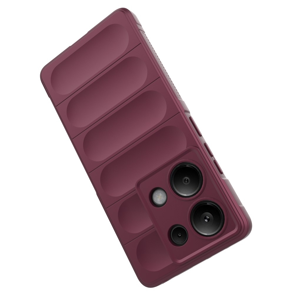Rugg tartós zselés tok Xiaomi Redmi Note 13 Pro 4G/Poco M6 Pro - bordó színben