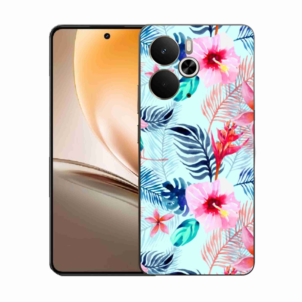 Gél borító mmCase a Realme 14 5G készülékhez - virágok