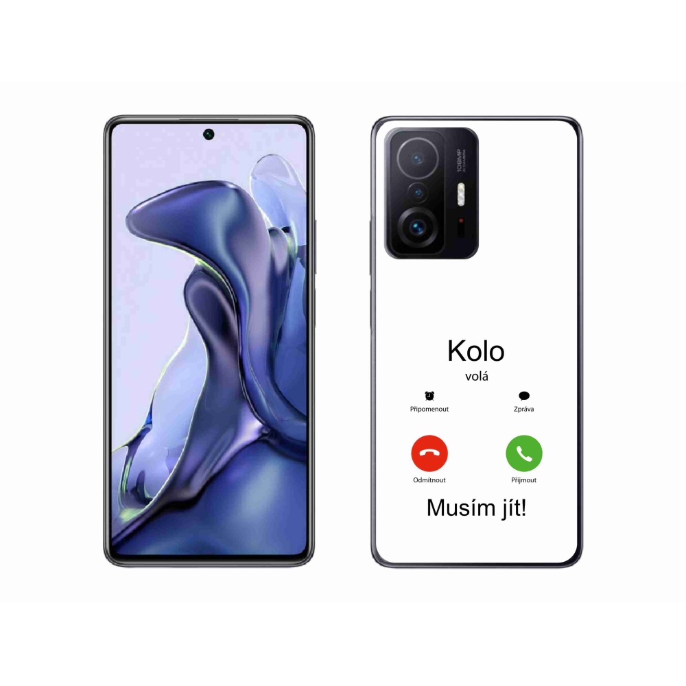 Gél borító mmCase a Xiaomi 11T - a kerék hívja a fehér hátteret