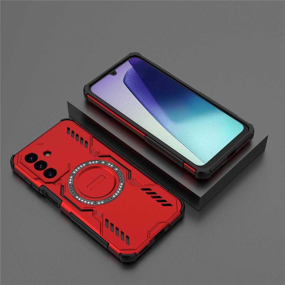 Üreges, tartós védőburkolat MagSafe-val a Samsung Galaxy A17 5G készülékre - piros színű